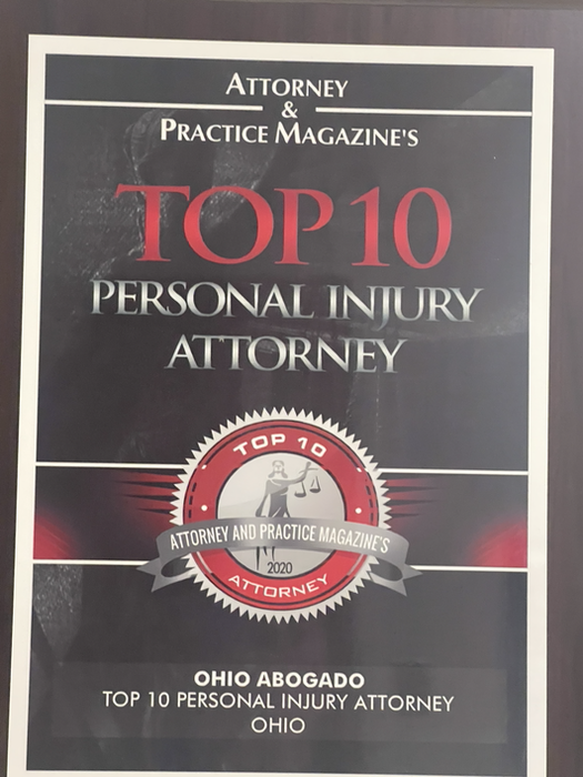 Reconocimiento Top 10 Personal Injury Attorney 2020 para Patrick Merrick
